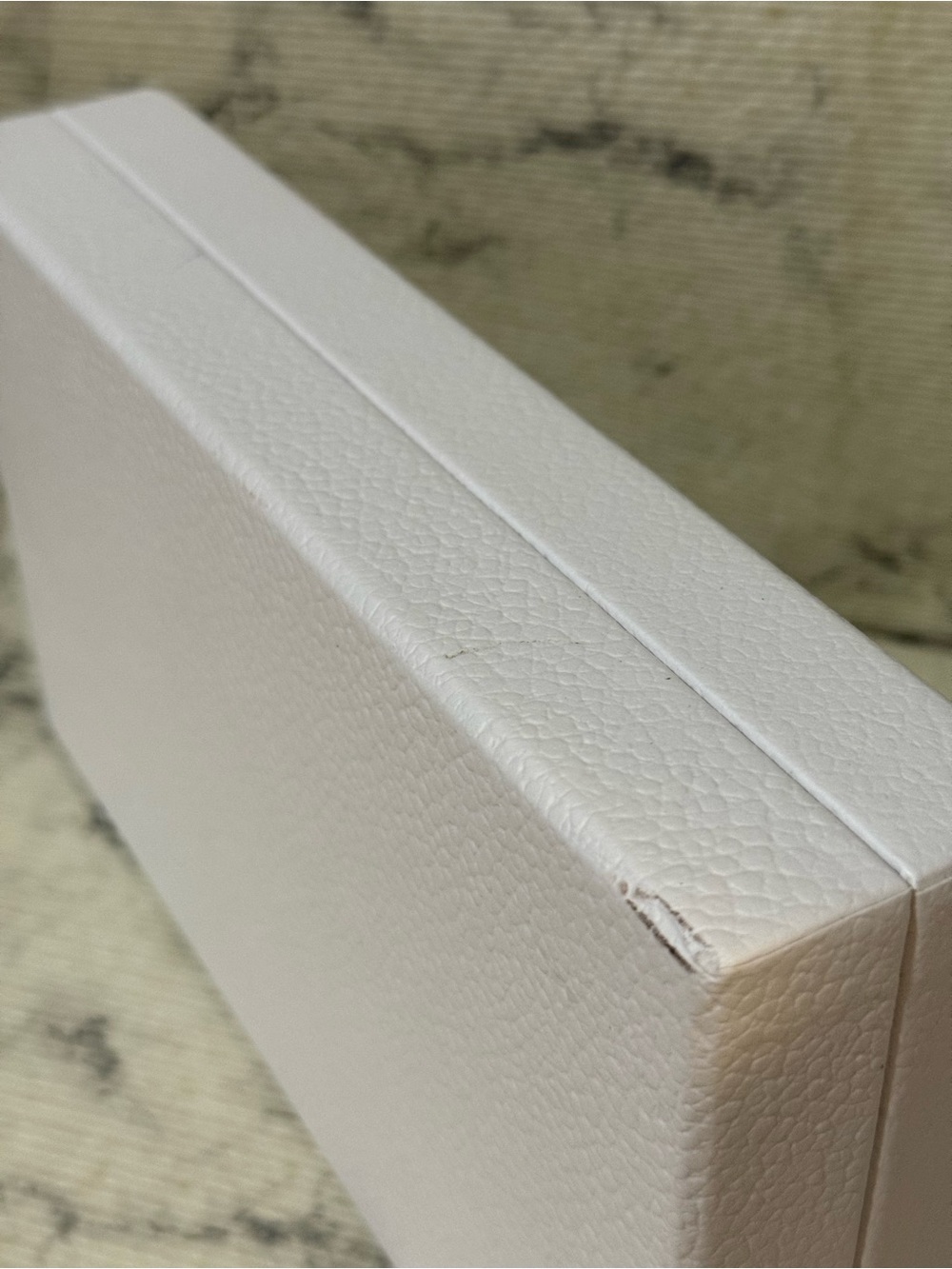Dior Rectangular White Pebbled Box (Interior Divided Section) Box Only - Picture 5 of 9
